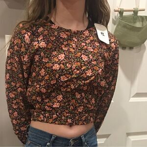 Small floral long sleeve shirt